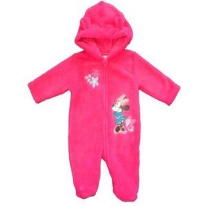 Minnie Mouse Girls Pram Suit Critter Ears Fleece